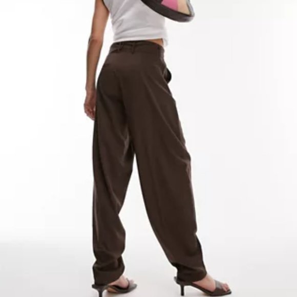 Topshop Brown Trousers - Picture 2 of 13
